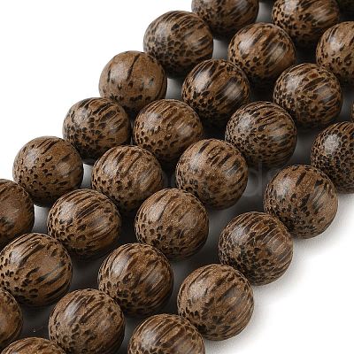 Natural Coconut Wood Beaded Strands COCB-P002-10B-1