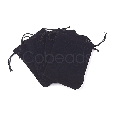 Velvet Cloth Drawstring Bags X-TP-C001-70X90mm-4-1