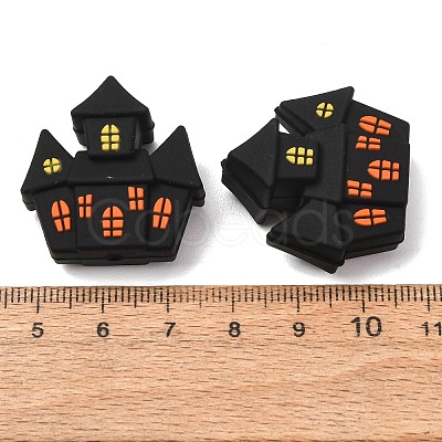 Halloween Silicone Focal Beads SL-CBADC51-14-1