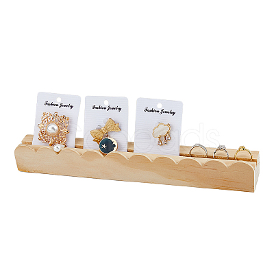 Pine Wood Card Display Stands ODIS-WH0100-02-1