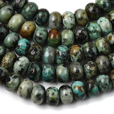 Natural African Turquoise(Jasper) Beads Strands G-A280-A23-01-1