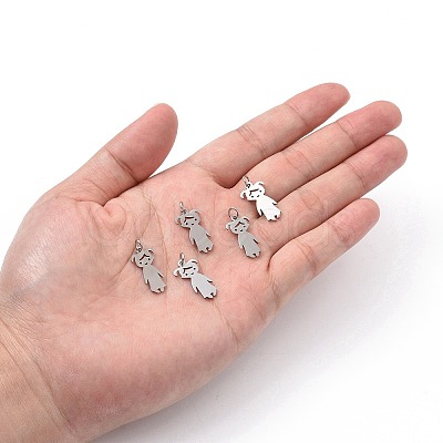 Non-Tarnish 201 Stainless Steel Pendants STAS-S105-LA415-1-1