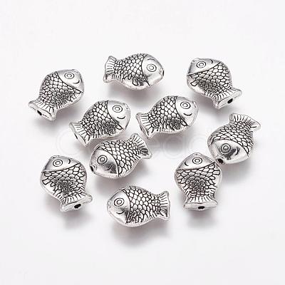 Tibetan Style Alloy Beads TIBEB-6794-AS-NR-1