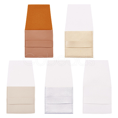 5Pcs 5 Colors Square PU Leather Envelope Pouches ABAG-TA0001-81-1