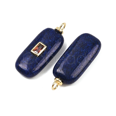 Dyed Natural Sesame Jasper Pendants KK-B157-43G-02-1