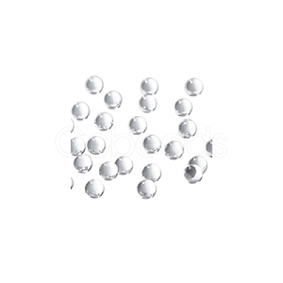 100Pcs Natural Quartz Sphere Beads G-NB0005-51A-1