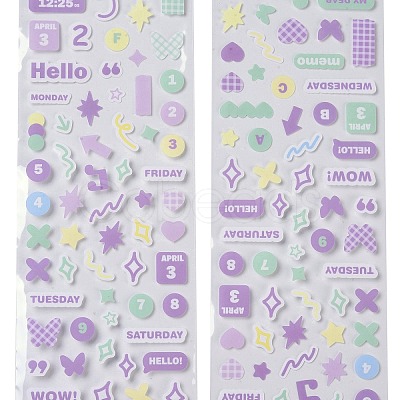 PET Plastic Stickers DIY-H168-01D-1