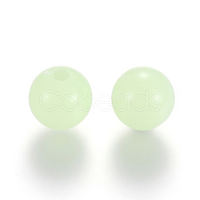 Luminous Acrylic Round Beads LACR-R002-5mm-01-1