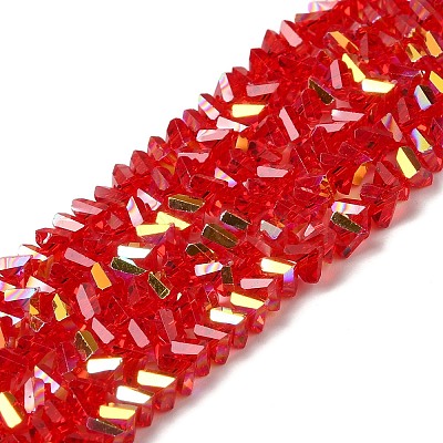 Transparent Glass Beads Strands EGLA-P061-04A-AB07-1