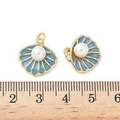 Brass Enamel Charms KK-S338-06G-1
