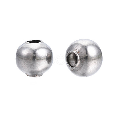 Round 304 Stainless Steel Beads STAS-TAC0004-6mm-P-1