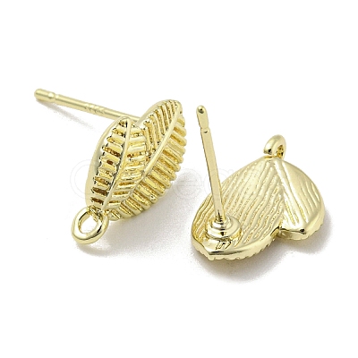 Left and Right Brass Stur Earring Findings LS-KK-R154-08G-1