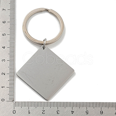 Mother's Day Gift 201 Stainless Steel Word Remember I Love You Mom Keychains KEYC-E040-01P-02-1