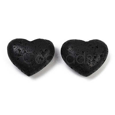 Heart Natural Lava Rock Palm Stones G-C186-02C-1