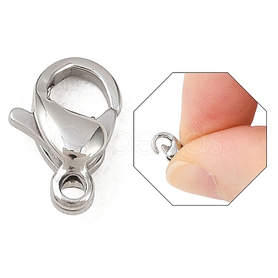Tarnish Resistant 316 Surgical Stainless Steel Lobster Claw Clasps X-316-XX01-1