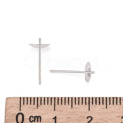925 Sterling Silver Stud Earring Findings STER-K167-027D-S-1