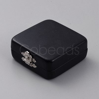 PU Leather Loose Diamond Display Boxes with Sponge Inside LBOX-WH0004-04A-1