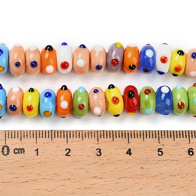 Handmade Lampwork Bumpy Beads LAMP-Z015-02-1