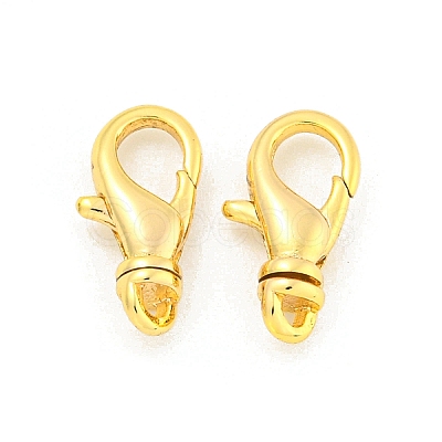 Brass Lobster Claw Clasps KK-K382-03A-G-1