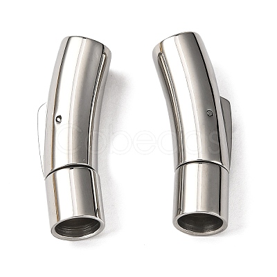 Tarnish Resistant 304 Stainless Steel Bayonet Clasps X-STAS-I013-6mm-1