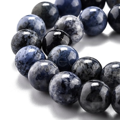 Natural Dumortierite Quartz Beads Strands G-O199-07D-1