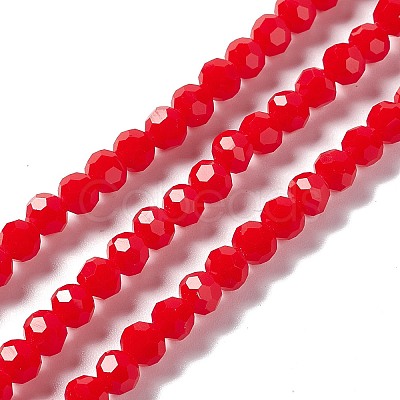 Faceted(32 Facets) Glass Beads Strands EGLA-J042-35B-05-1