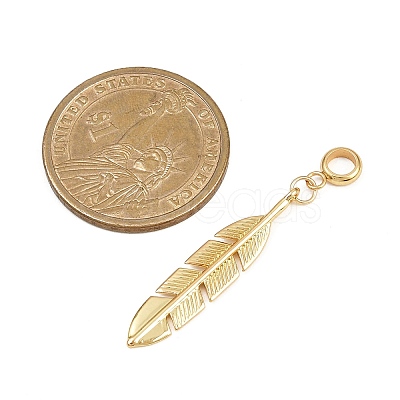Brass European Dangle Charms PALLOY-JF04457-1