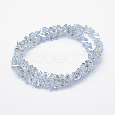 Electroplate Glass Beads Strands EGLA-J143-A-PL01-1