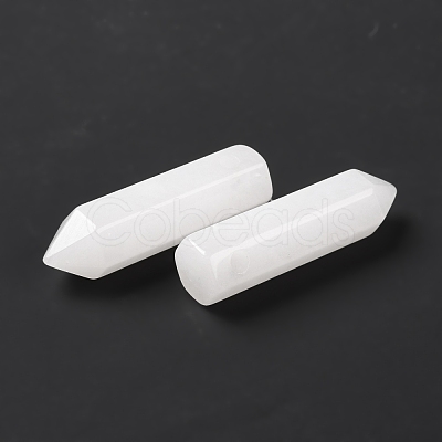 Natural White Jade Pointed Pendants G-D460-01V-1