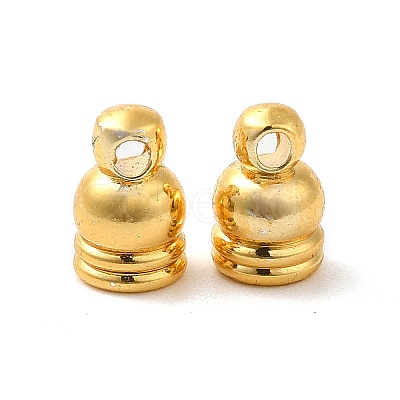 Rack Plating Brass Cord Ends KK-Q772-23G-1