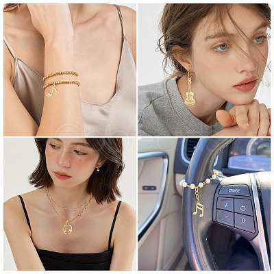 12Pcs 6 Styles Brass Pendants FIND-TA0008-88G-1