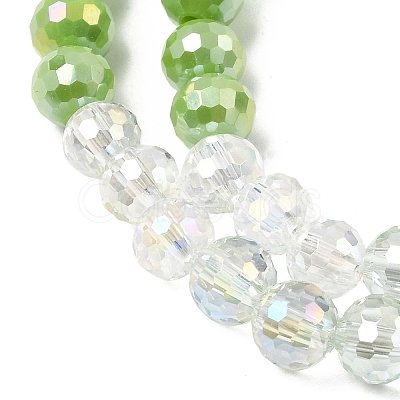 Electroplate Glass Beads Strands EGLA-D300-06-6mm-24-1