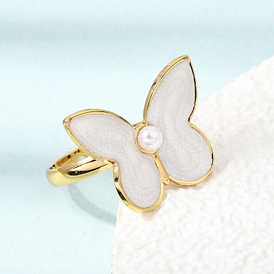 304 Stainless Steel Enamel Cuff Open Rings SA-CBA369F-04G-01-1