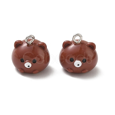 Animal Theme Opaque Resin Pendants RE-CBA4C51-02P-01-1