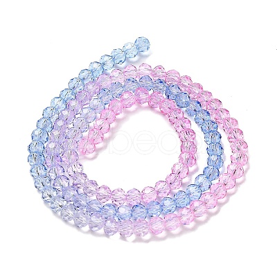 Transparent Painted Glass Beads Strands DGLA-A034-T3mm-A08-1