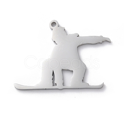 Anti-Tarnish 304 Stainless Steel Pendants STAS-S149-06P-1