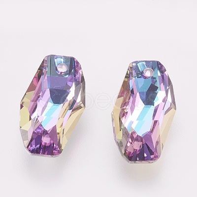 K9 Glass Rhinestone Pendants GLAA-K034-C01-A-1