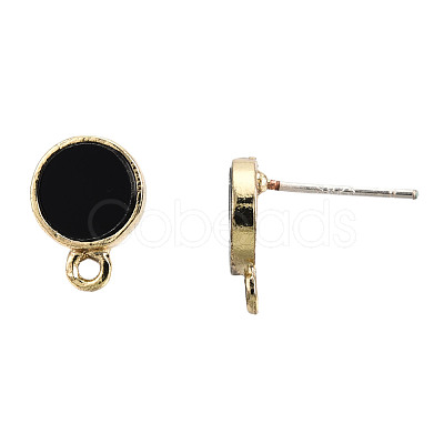 Alloy Stud Earring Findings PALLOY-T056-129A-01-1