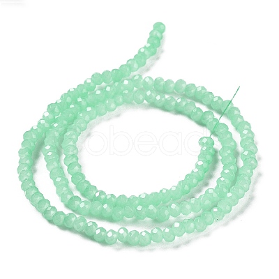 Baking Paint Imitation Jade Glass Bead Strands LS-DGLA-A034-J2MM-A22-1