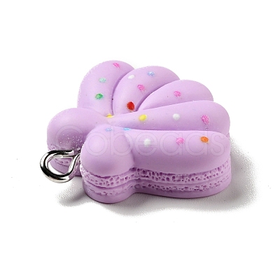 Opaque Resin Pendants RESI-G043-E06-1