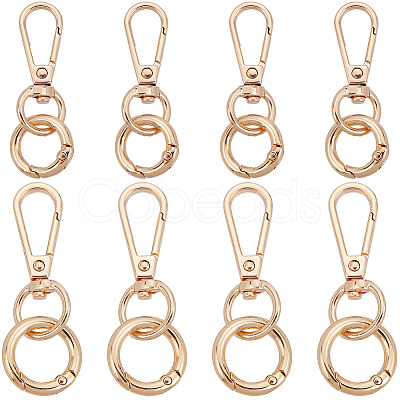 DIY Keychain Clasp Findings Kits DIY-SP0003-47G-1