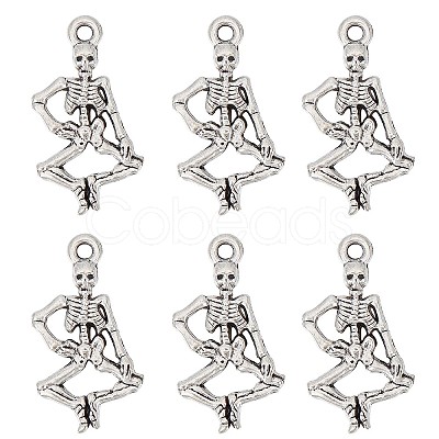 SUNNYCLUE 100Pcs Tibetan Style Alloy Pendants TIBE-SC0004-56AS-RS-1