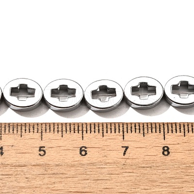 Electroplated Synthetic Non-magnetic Hematite Beads Strands G-L613-Z01-02G-1
