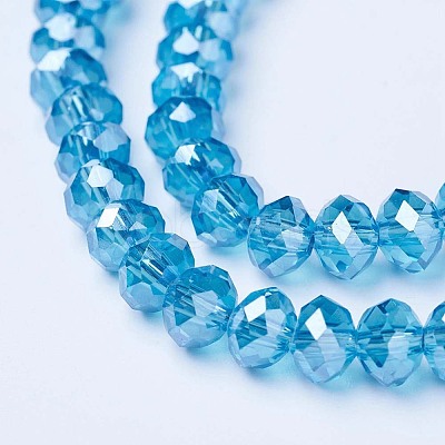 Electroplate Glass Beads Strands EGLA-A034-T3mm-A13-1