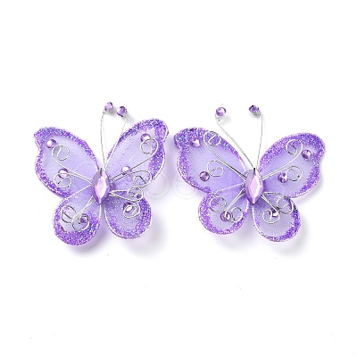 Butterfly Glitter Powder Gauze Costume Accessories DIY-WH0308-126B-1