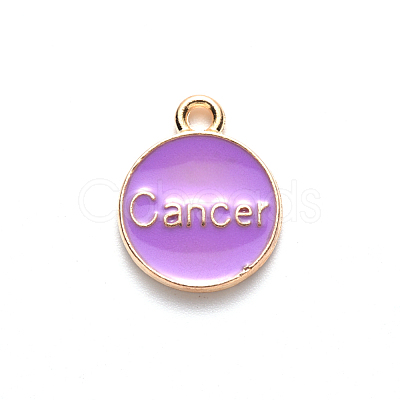 Alloy Enamel Pendants ENAM-S124-01B-01D-1