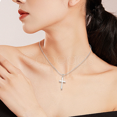 10Pcs 0.9MM 304 Stainless Steel Square Snake Chain Necklaces NJEW-BBC0001-50-1