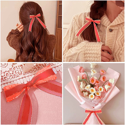 1Roll Solid Color Organza Ribbons ORIB-CY0001-02E-1