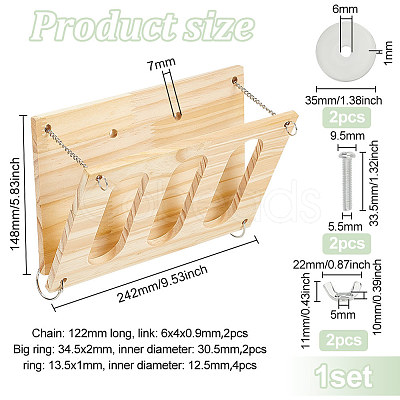 Hay Feeder Rack AJEW-WH0518-17B-1