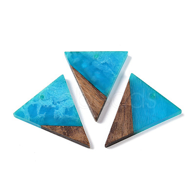 Resin & Wood Pendants WOOD-F015-06F-1